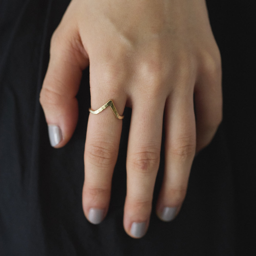 【受注】SURUME. Brass ring "Triangle"