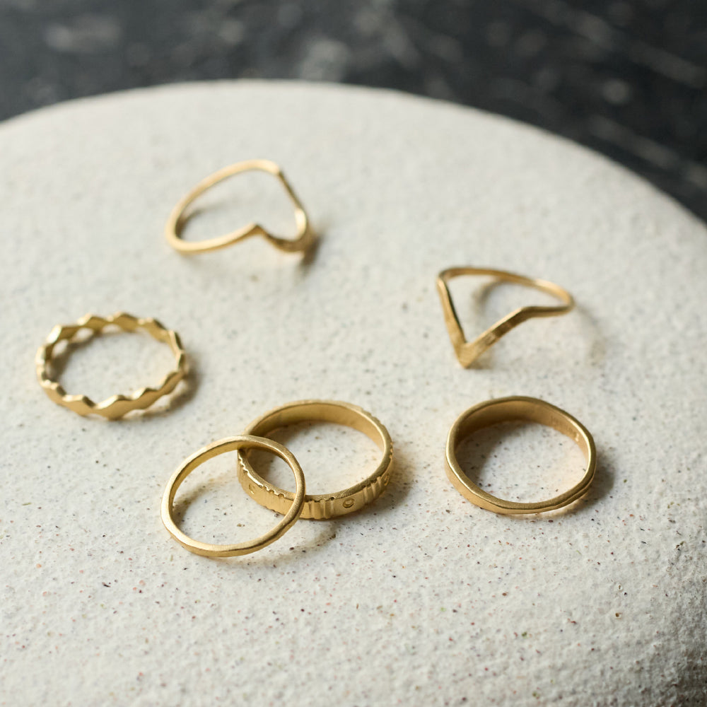 【受注】SURUME. Brass ring "Triangle"