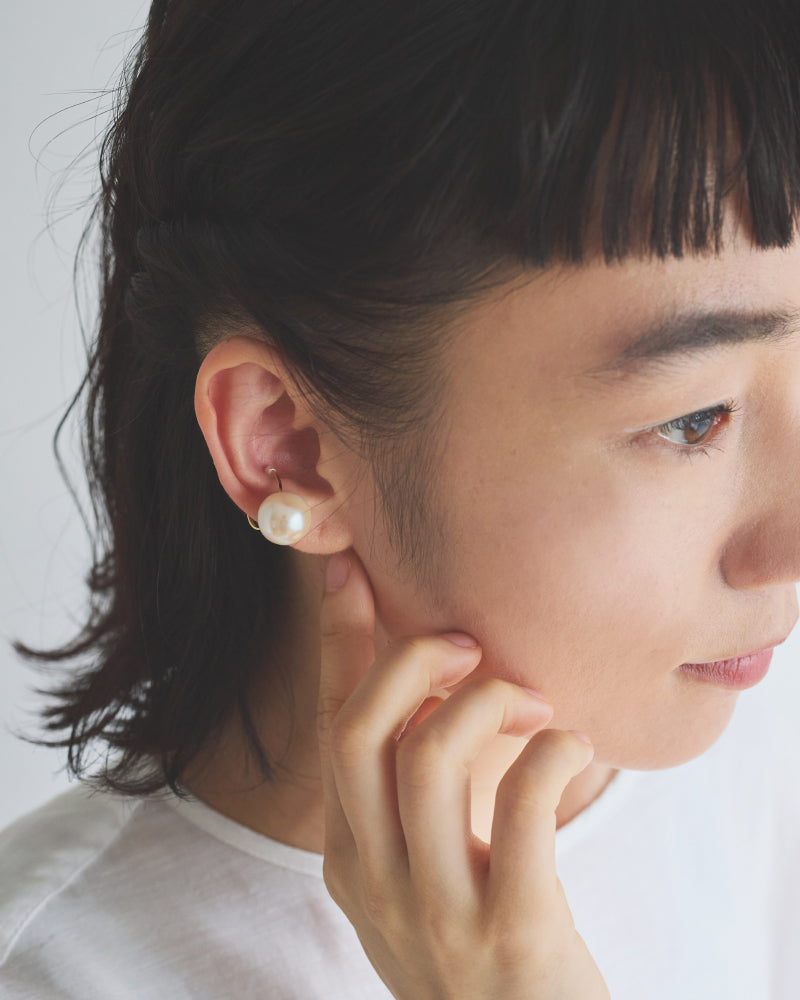 nemunemu 一粒イヤーカフ(14mm 片耳)