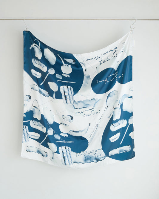 【受注】printed scarf 微光 vent de moe