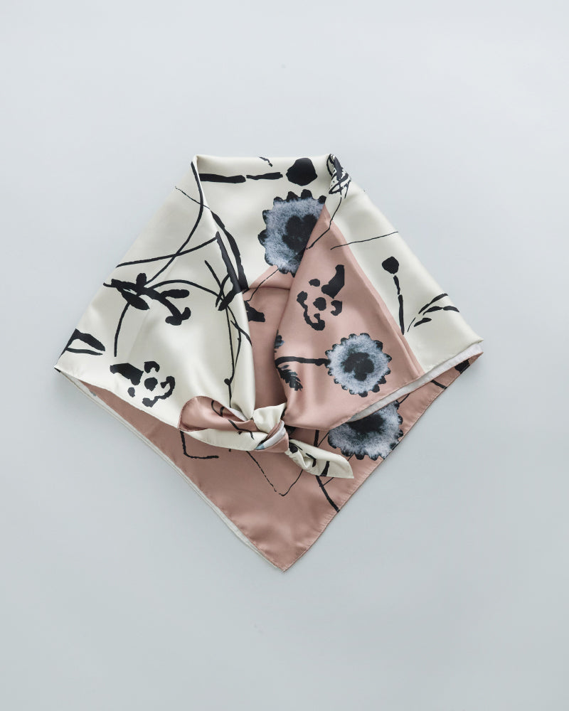 printed scarf 野花/vent de moe 【受注受付終了】