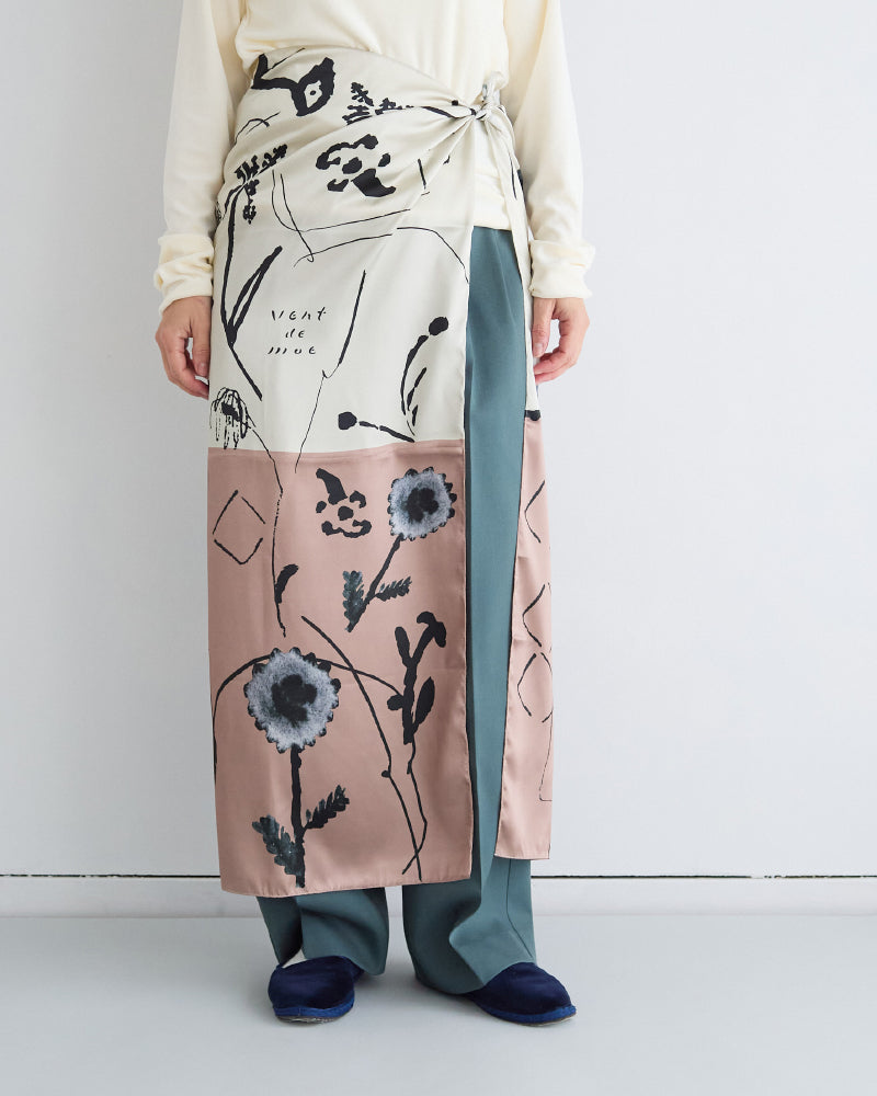 printed scarf 野花/vent de moe 【受注受付終了】