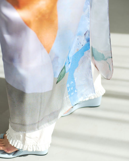 【受注】printed scarf by your name/ vent de moe