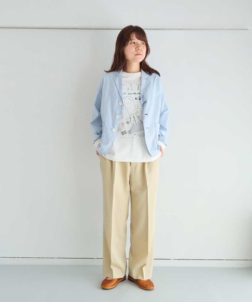 ナチュラルタイプライター テーラードシャツ/TS250SH070 【size1】/UNIVERSALTISSU