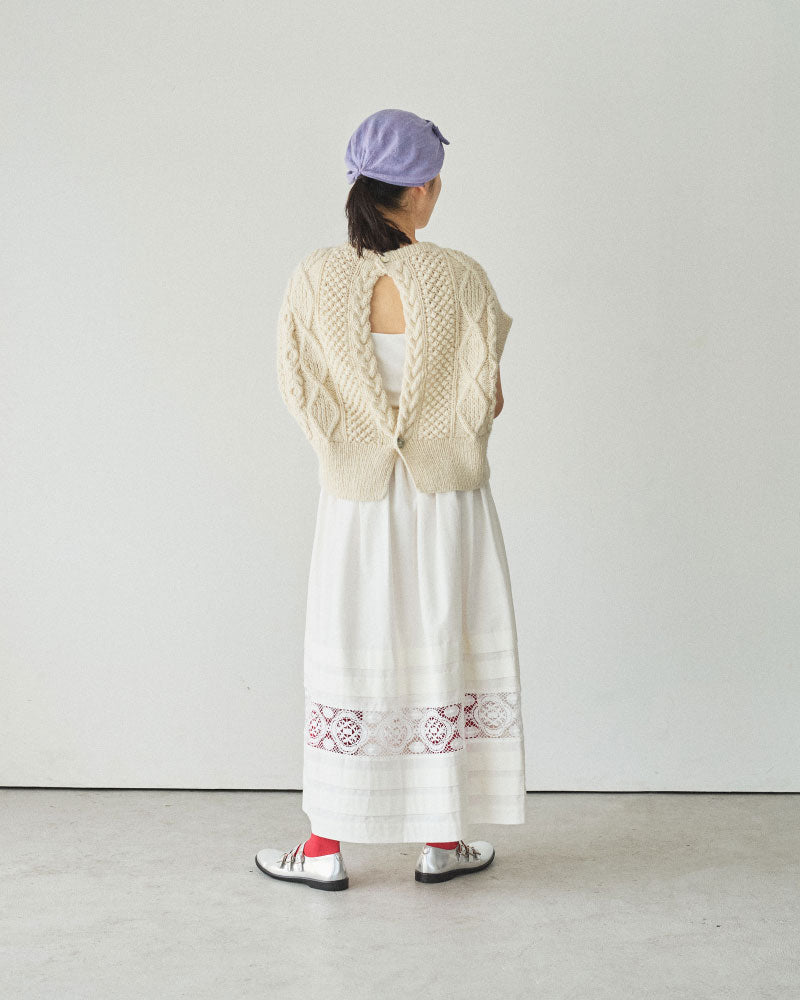 【予約】hand aran vest/Hériter/H0-00-1003