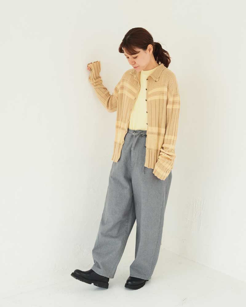 Round Wide Denim Trousers/ JöICEADDED /J231DN01サイズ1