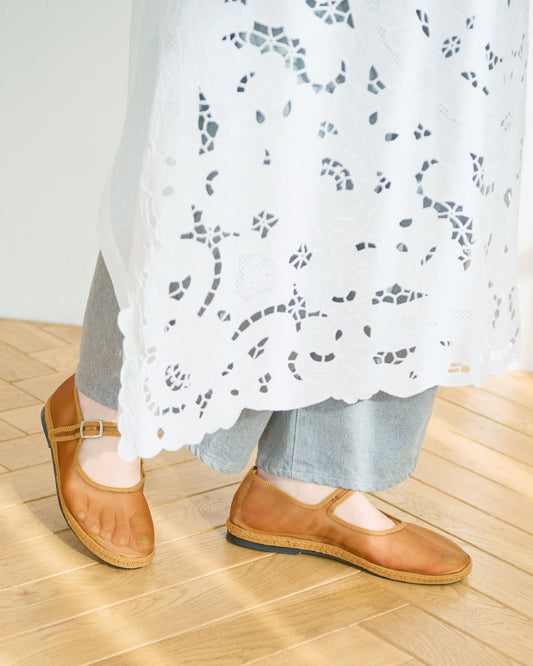 cutwork parts tablecloth apron dress/Hériter/H0-00-7045