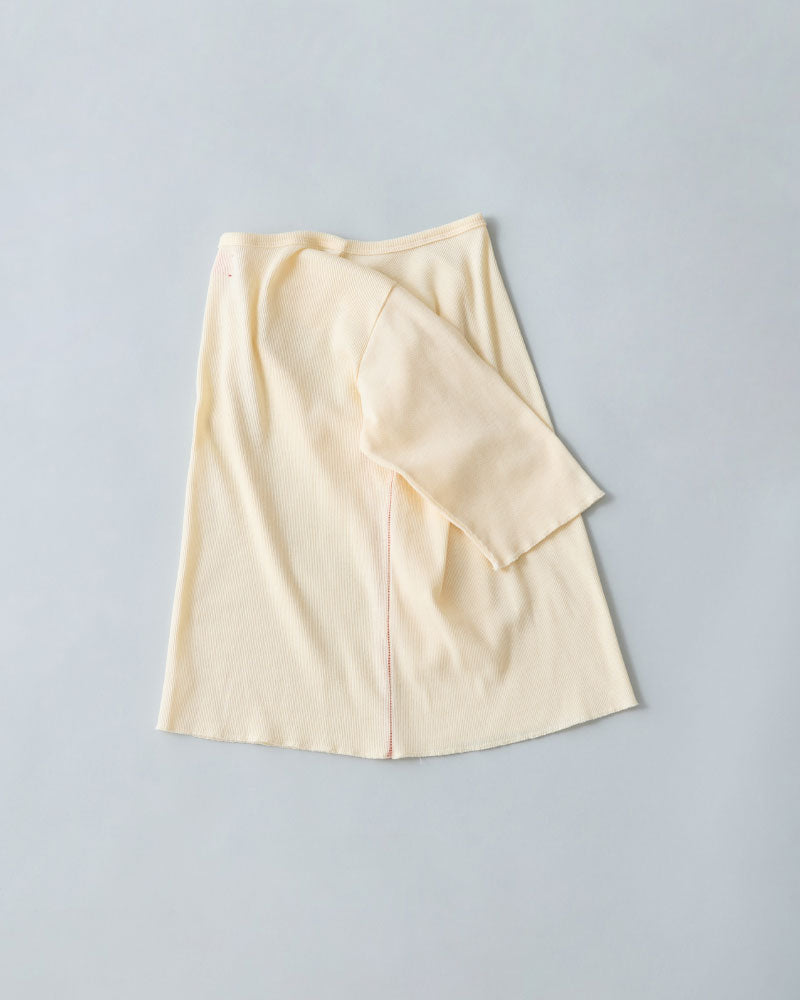 SOFT RIB HALF-SLEEVE TEE//MEYAME