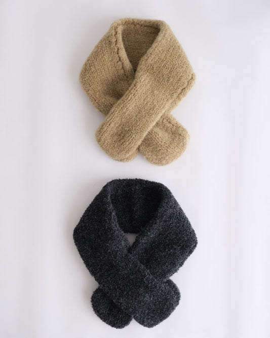 【受注】HAND KNIT MUFFLER/YULA/Y L 25-A 003