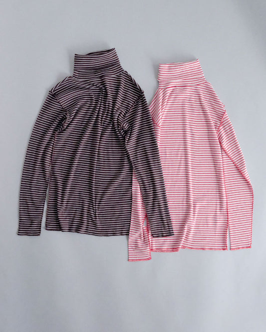 BORDER SOFT RIB TURTLENECK/MEY-2501/MEYAME