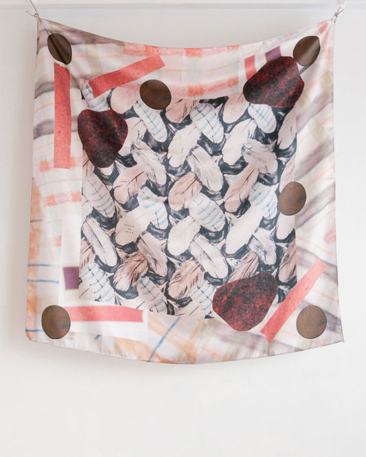 【受注】printed scarf fig garden /vent de moe