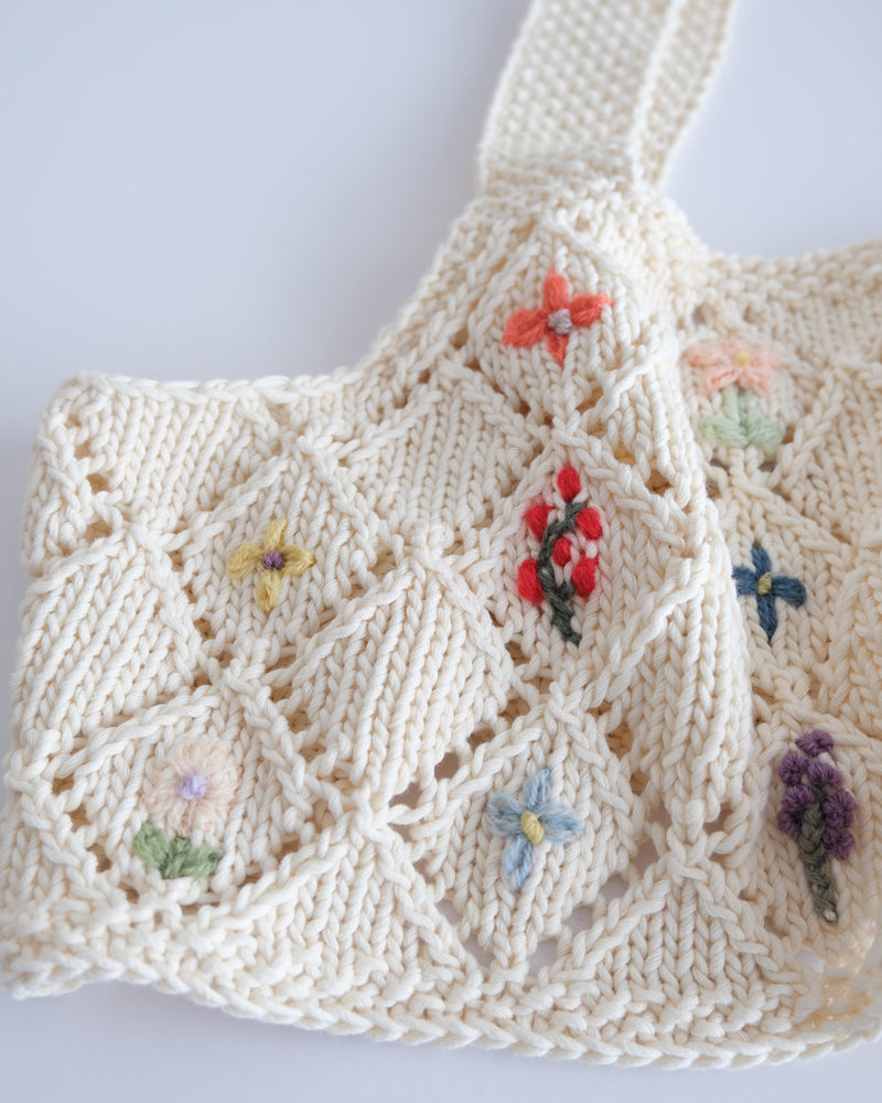 flower embroidery ビスチェ