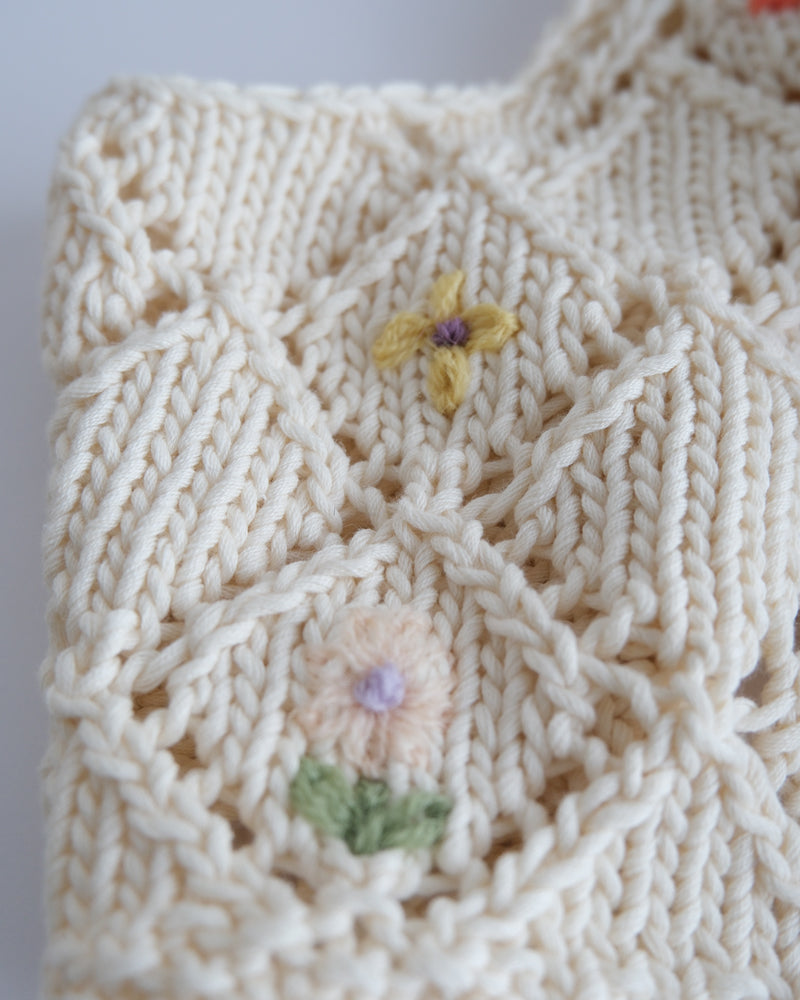 flower embroidery ビスチェ