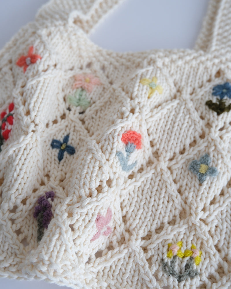 flower embroidery ビスチェ