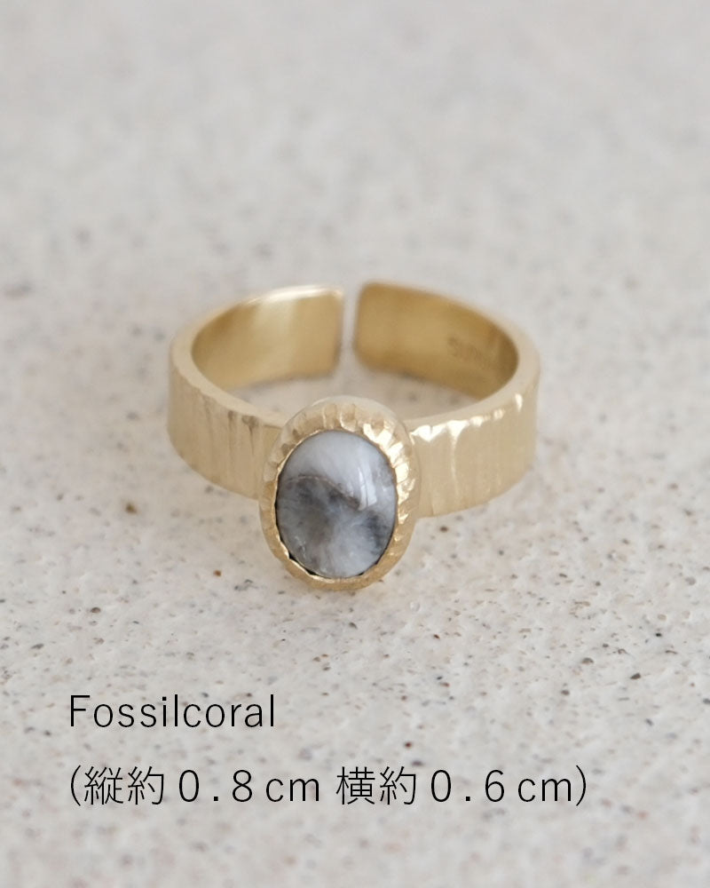 【数量限定】SURUME. / Cutting Stone Ring
