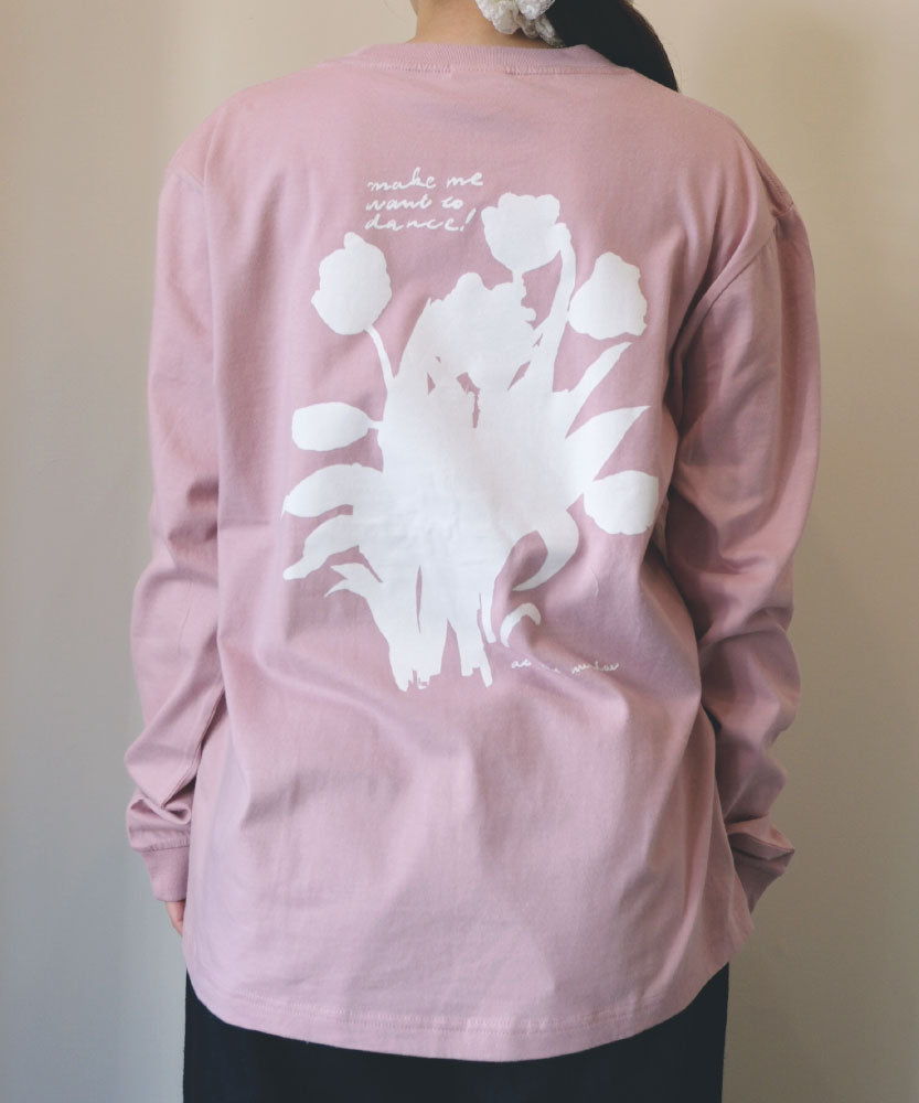 white tulip back printed