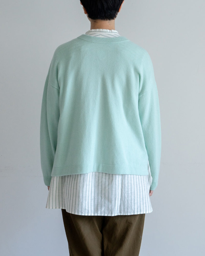 kanae entani ハンド刺繍ニット ミント