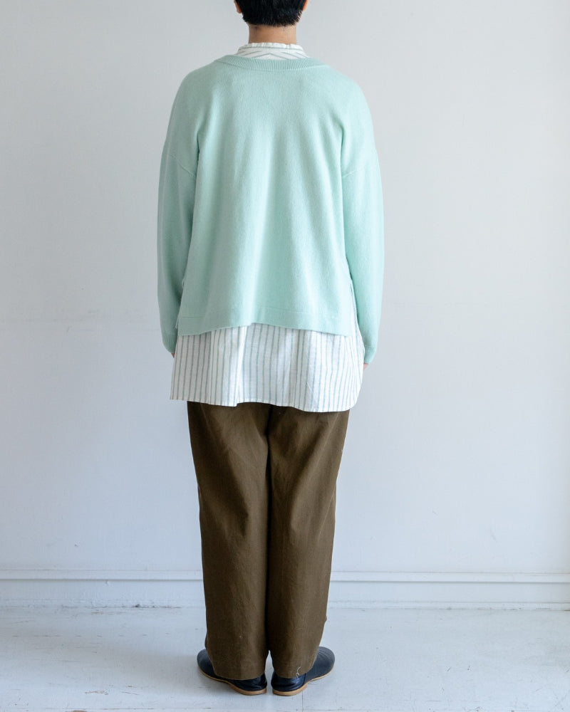 kanae entani ハンド刺繍ニット ミント