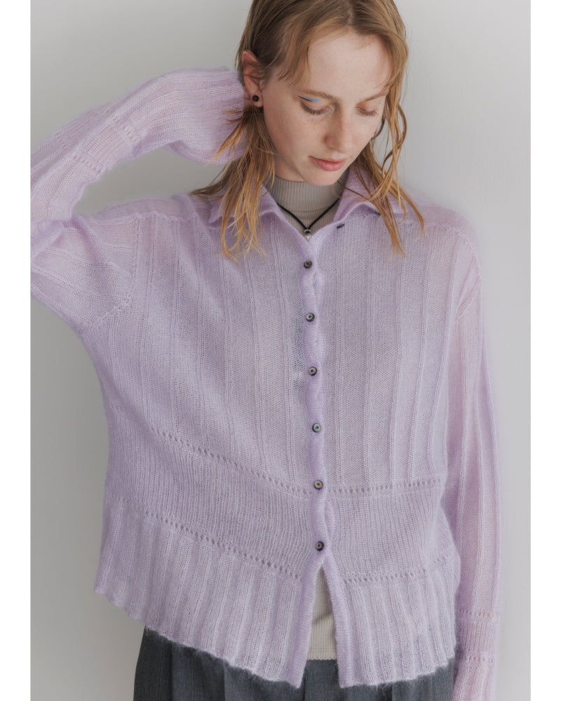 (sold)Silk&Mohair knit sweater/JöICEADDED