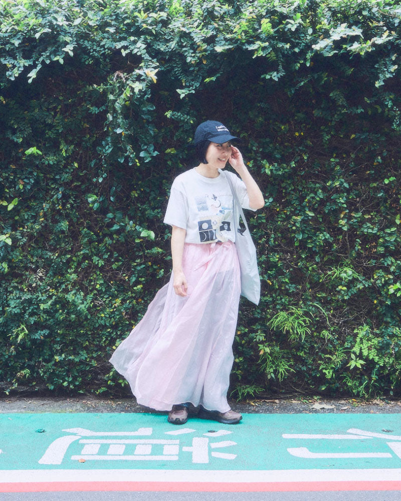 月と鉱石　半袖Tシャツ/SLN