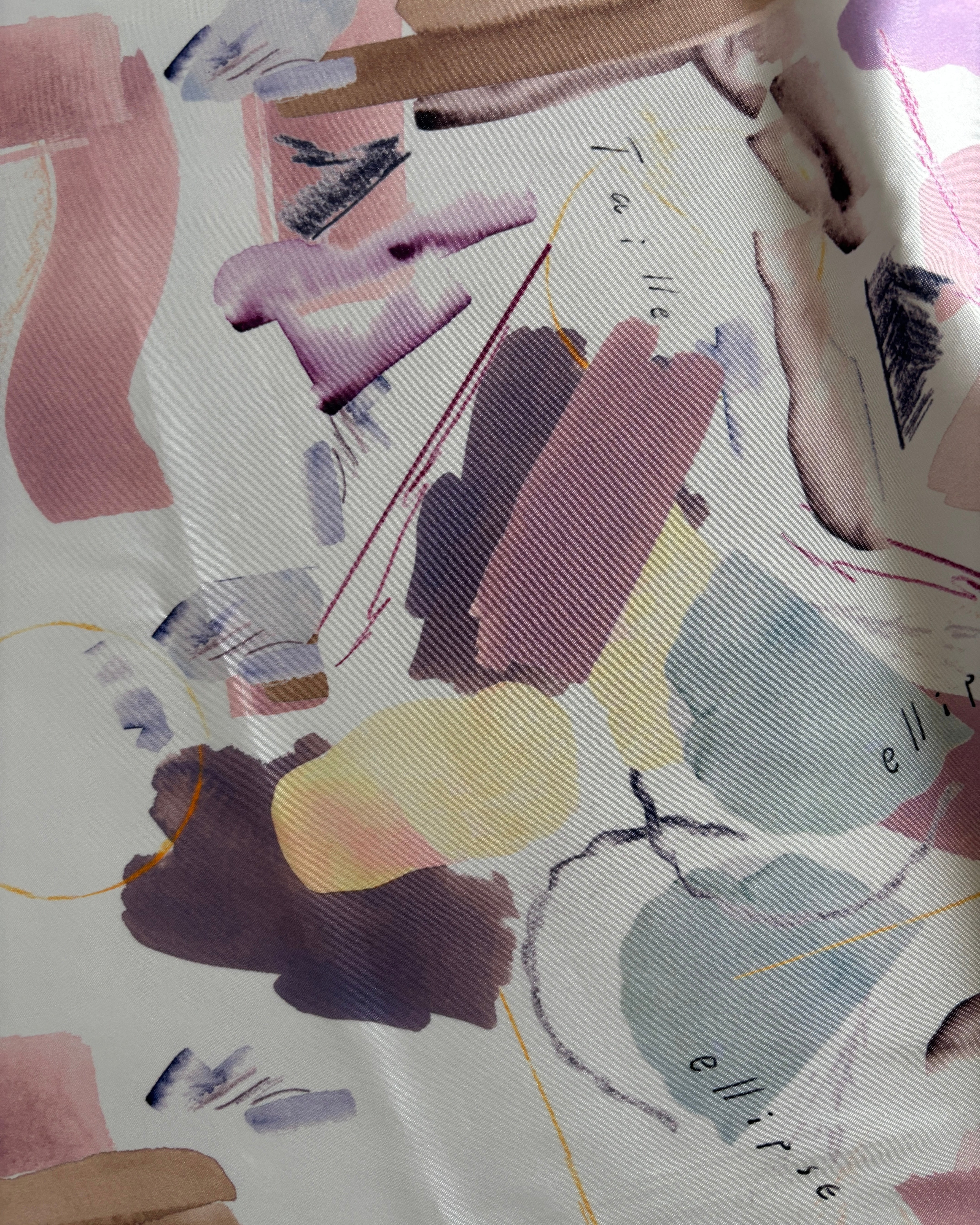 printed scarf パープルアイズ/ vent de moe 【受注受付終了】