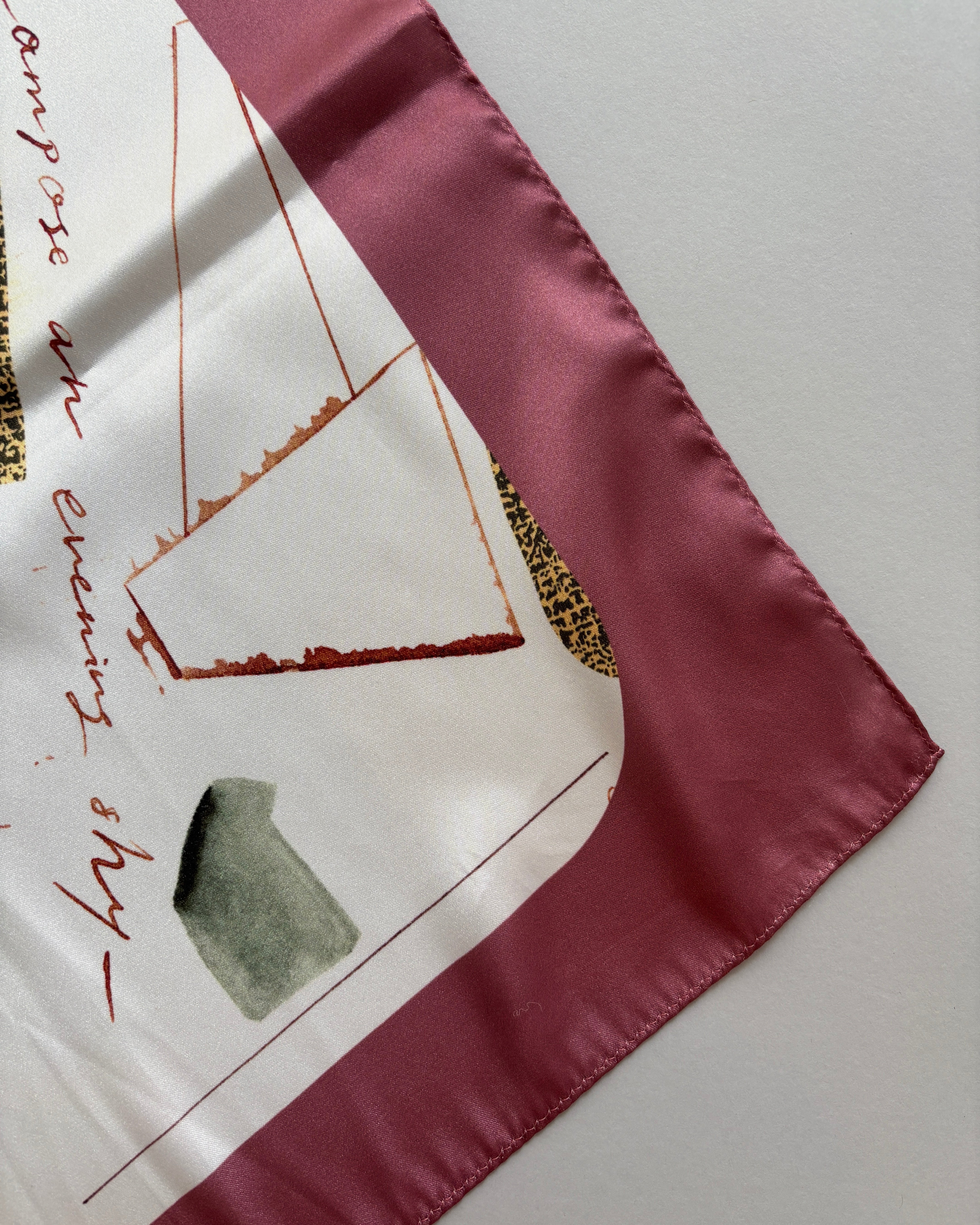 printed scarf 届かなかった手紙/ vent de moe 【受注受付終了】