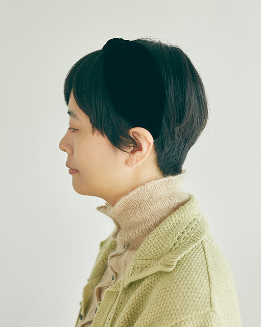【受注】ベルベット ノット ヘッドバンド/miahat & accessory /2671