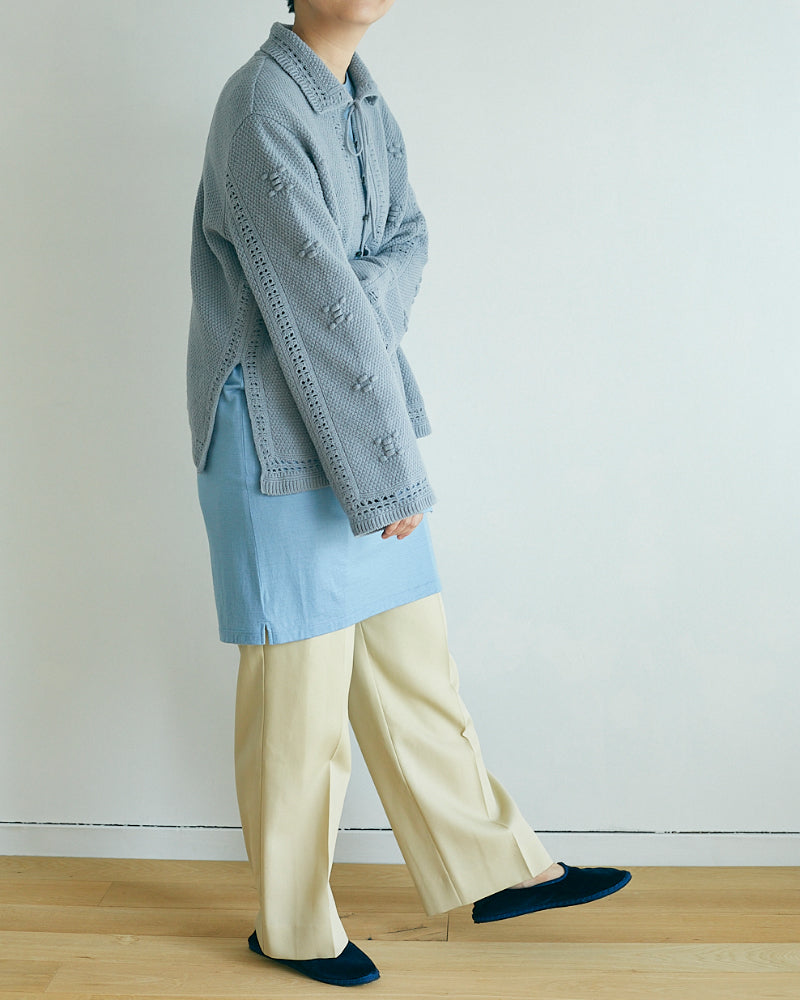 Wool Gabardine Trousers 【JöICEADDED】