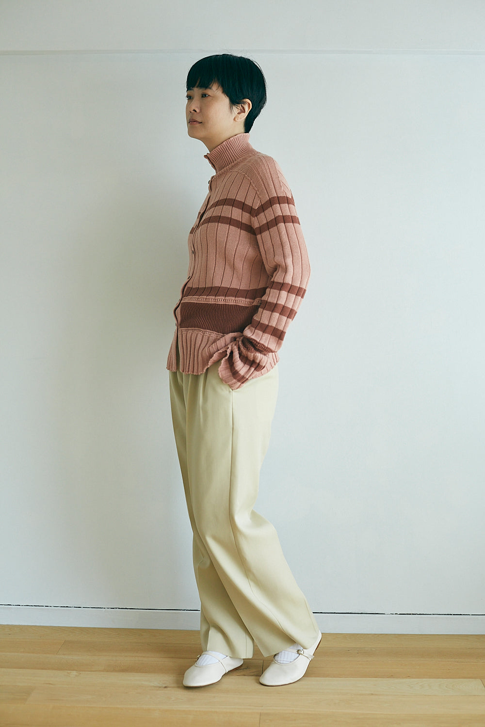 Wool Gabardine Trousers 【JöICEADDED】