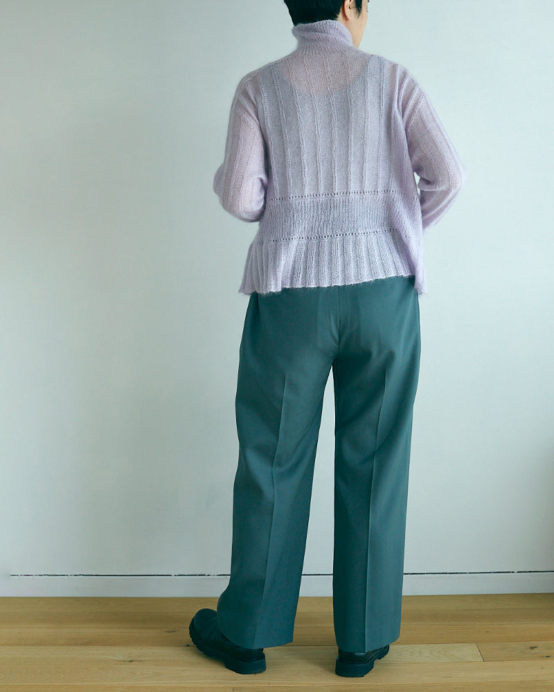 Wool Gabardine Trousers 【JöICEADDED】