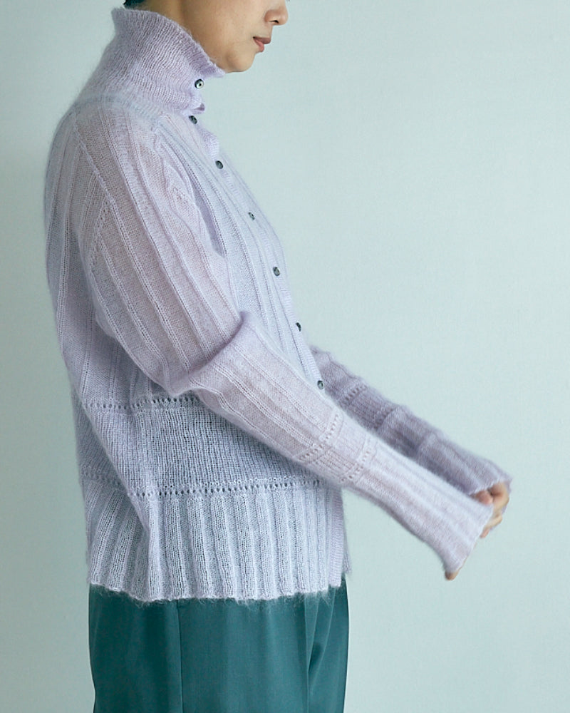 Silk&Mohair knit sweater/JöICEADDED