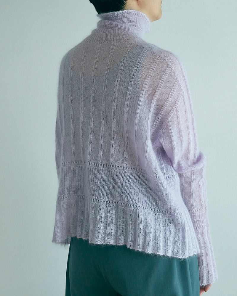 Silk&Mohair knit sweater/JöICEADDED