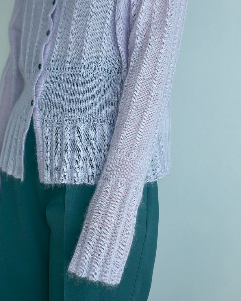 Silk&Mohair knit sweater【JöICEADDED】