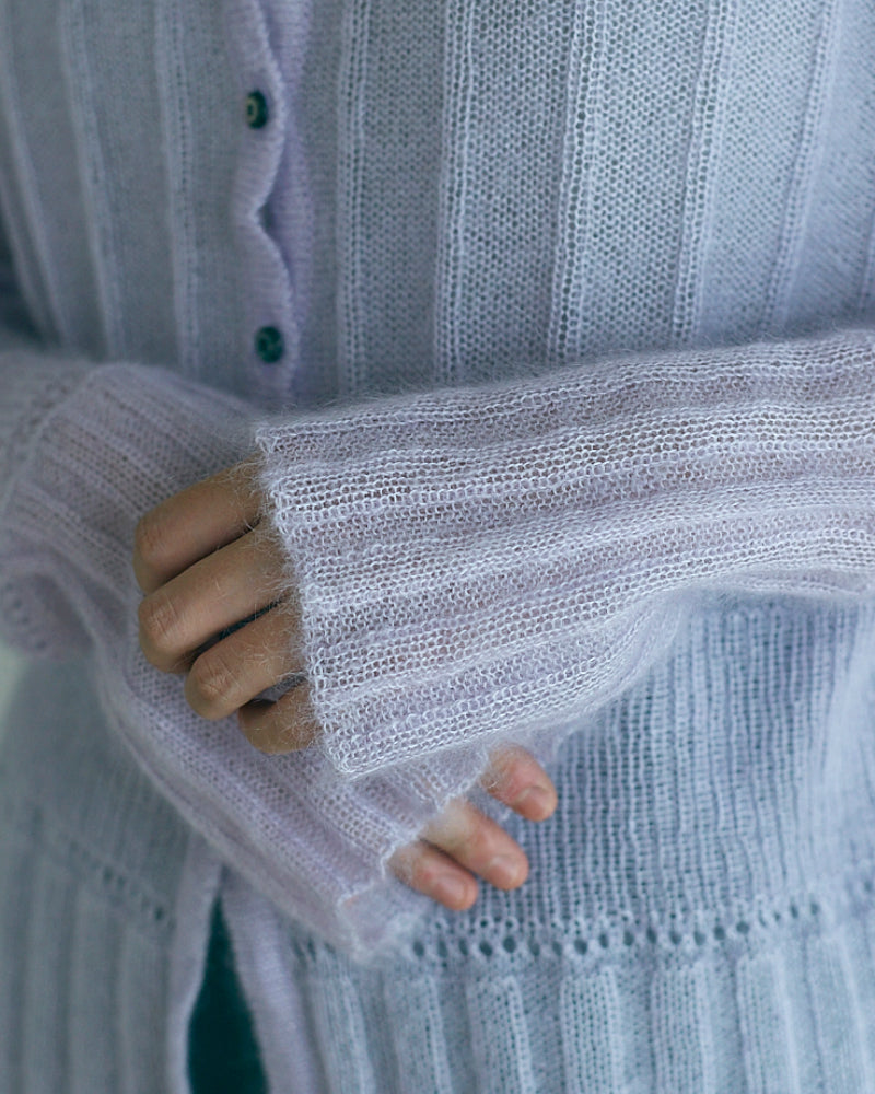 Silk&Mohair knit sweater/JöICEADDED