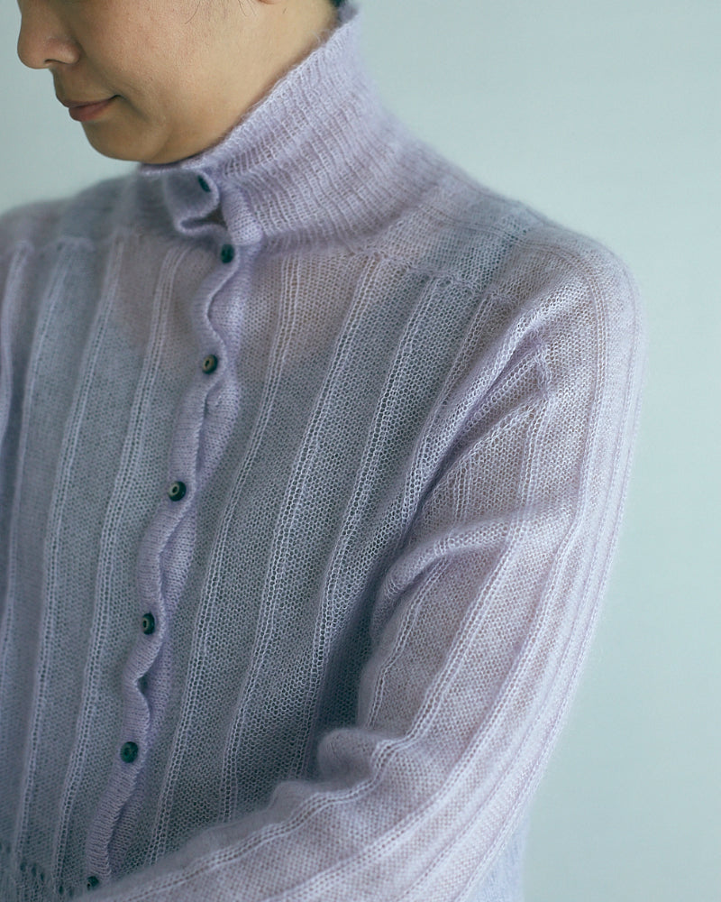 Silk&Mohair knit sweater【JöICEADDED】