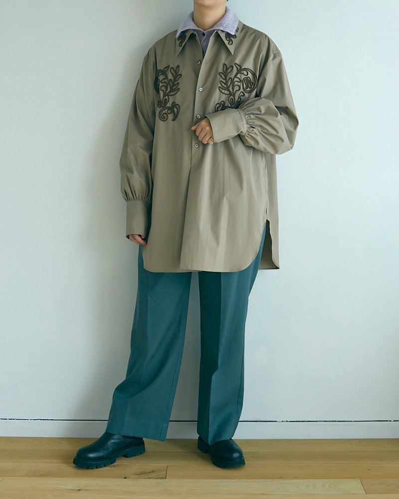 Wool Gabardine Trousers 【JöICEADDED】