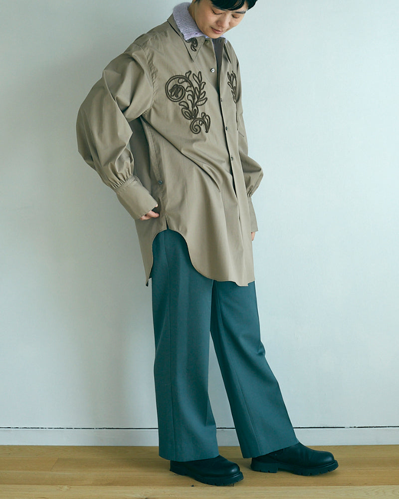 Wool Gabardine Trousers 【JöICEADDED】