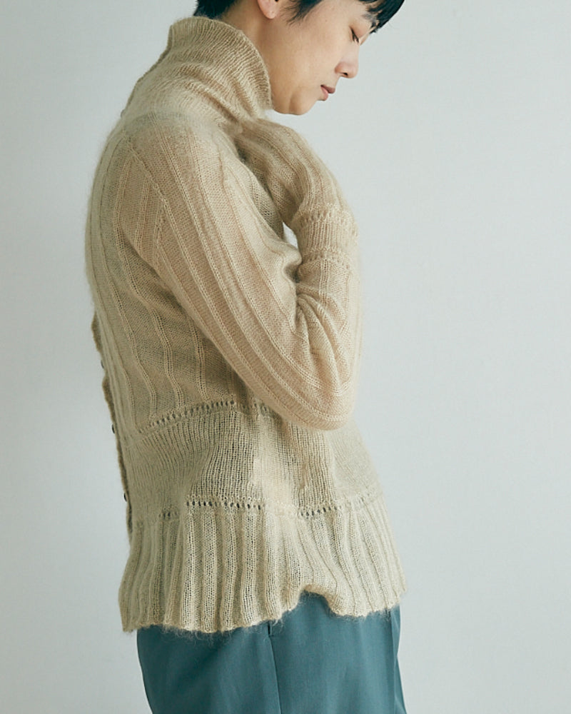 Silk&Mohair knit sweater/JöICEADDED