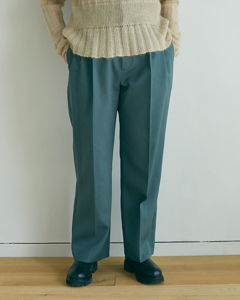 Wool Gabardine Trousers 【JöICEADDED】