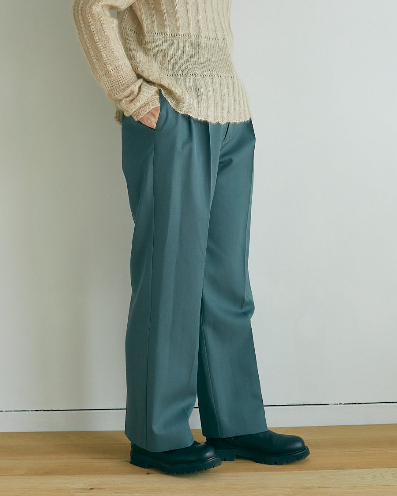 Wool Gabardine Trousers 【JöICEADDED】