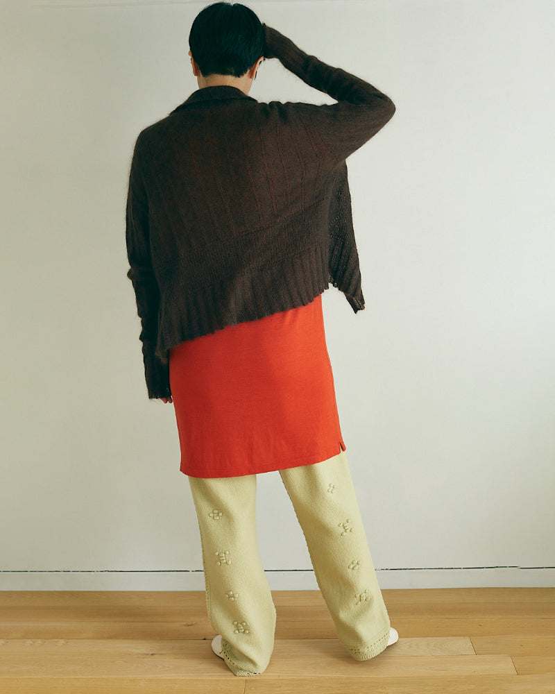 Silk&Mohair knit sweater【JöICEADDED】