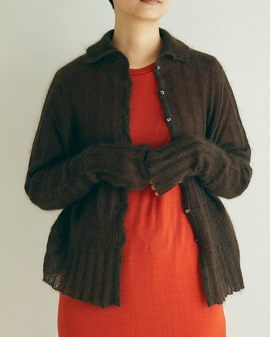 (sold)Silk&Mohair knit sweater/JöICEADDED