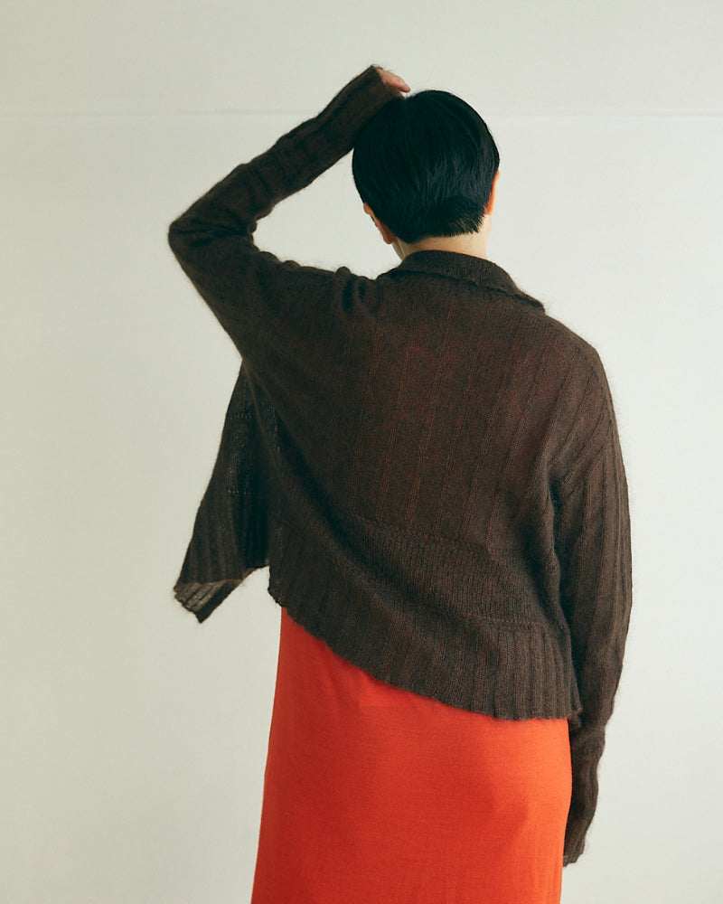 Silk&Mohair knit sweater/JöICEADDED