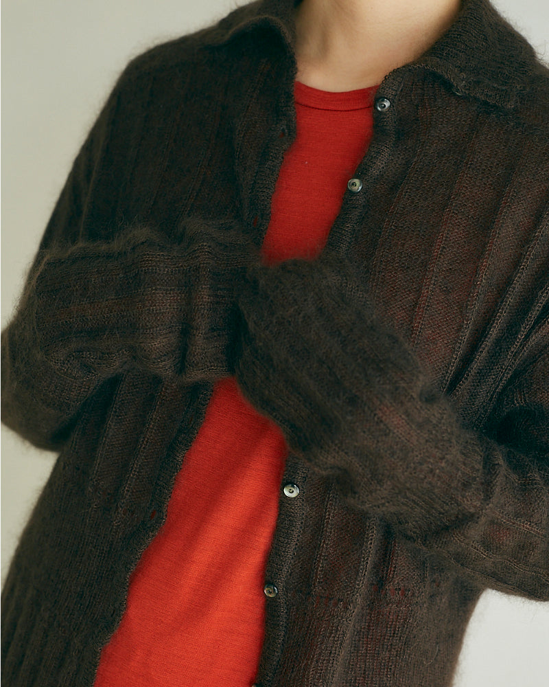 Silk&Mohair knit sweater【JöICEADDED】