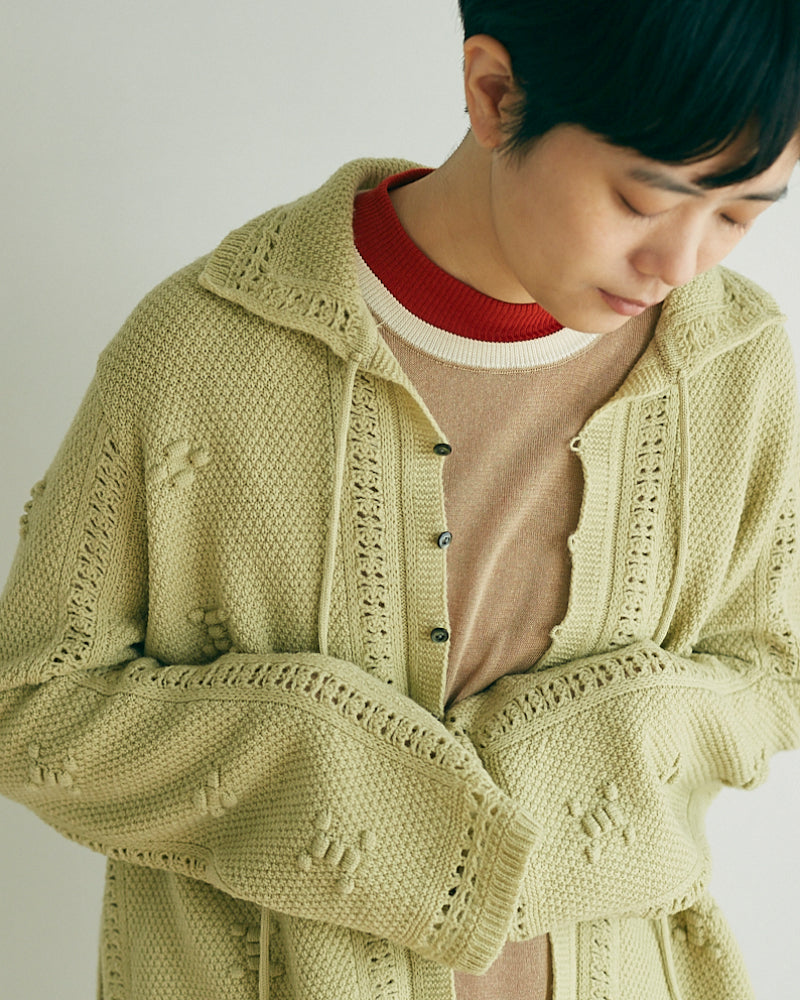 Flowerl ace Knitted Cardigan【JöICEADDED 】