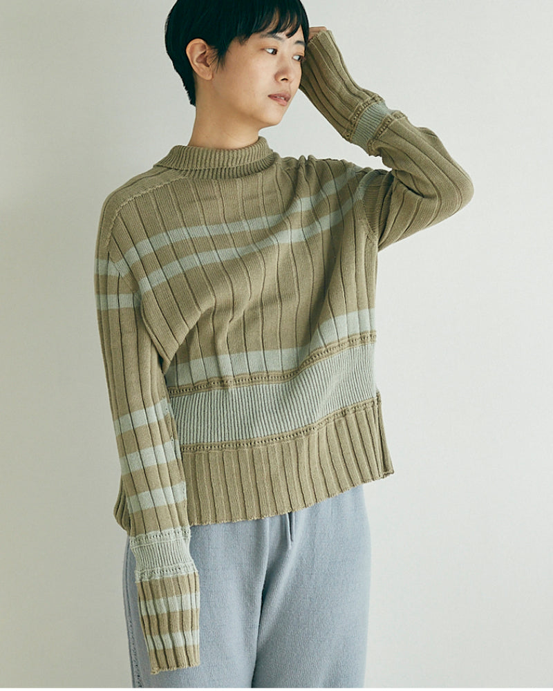 Cotton knit sweater/ JöICEADDED