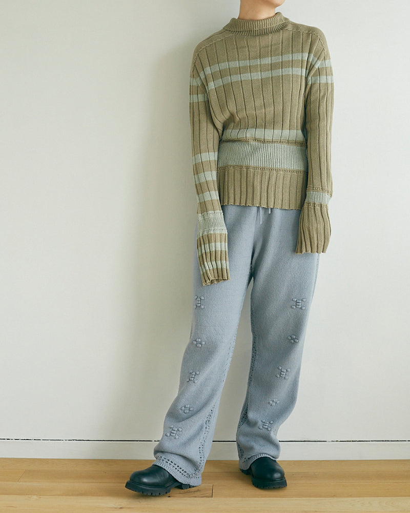 Cotton knit sweater/ JöICEADDED