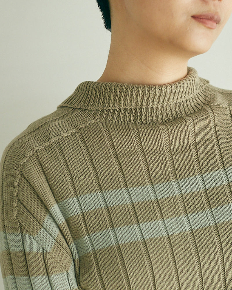 Cotton knit sweater/ JöICEADDED