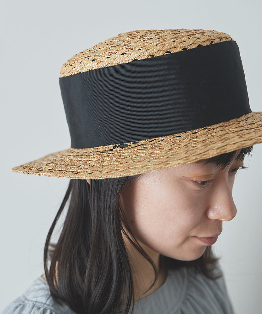 straw canotier /miahat/2505