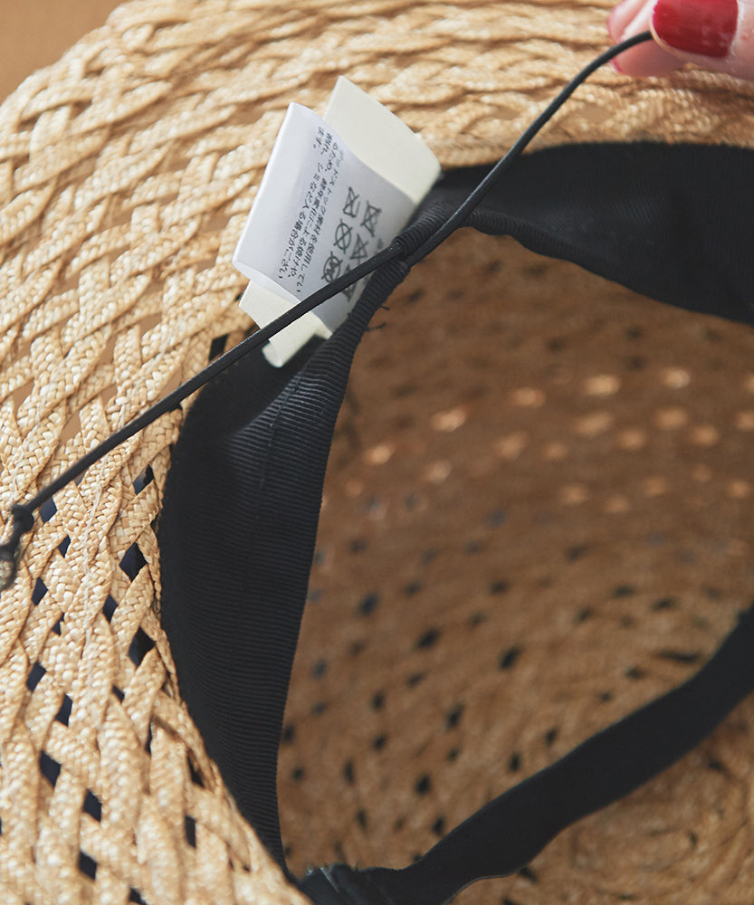 straw canotier /miahat/2505